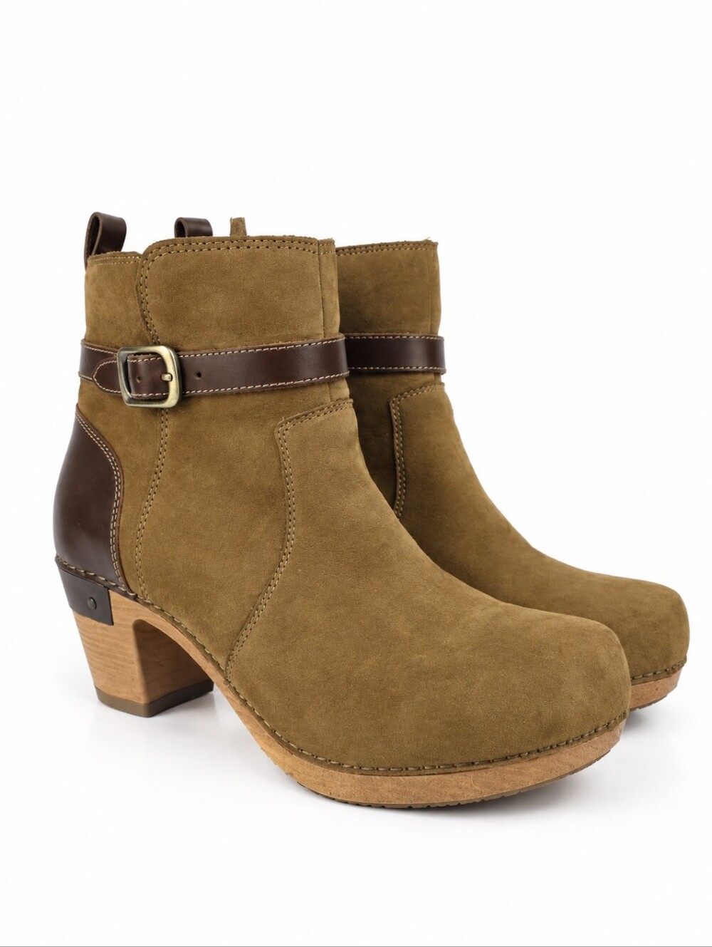 Dansko Anya Tan Suede Wedge Women's Bootie Size EU 37 - US 7